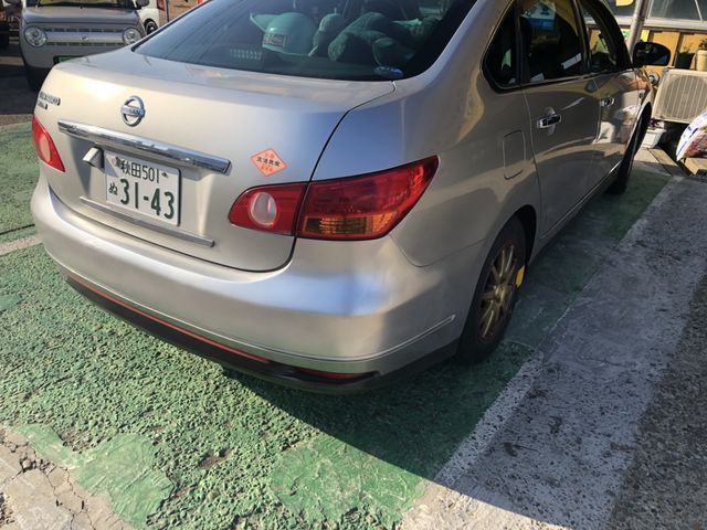 back of car G11 - 2007 Nissan BLUEBIRD SYLPHY 15S - SILVER