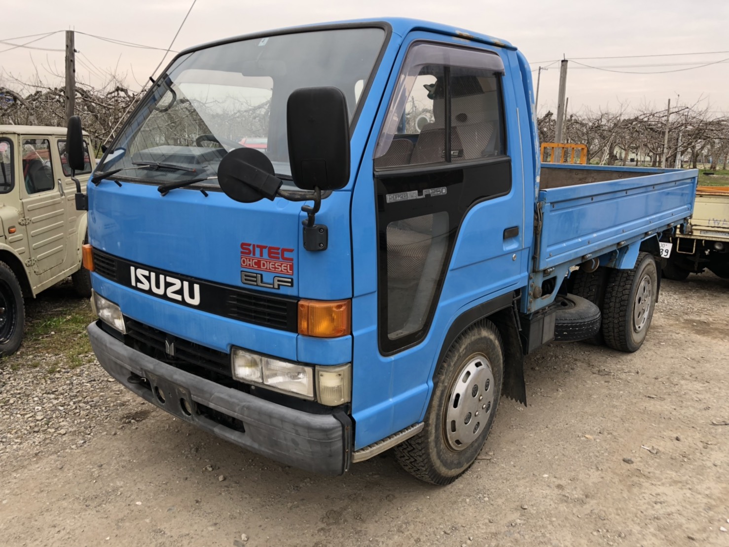 front of car NKR66E - 1993 Isuzu ELF HIGH DECK  - BLUE