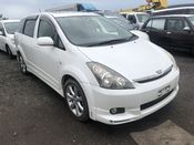 front photo of car ANE11 - 2003 Toyota WISH Z - PEARL WHITE